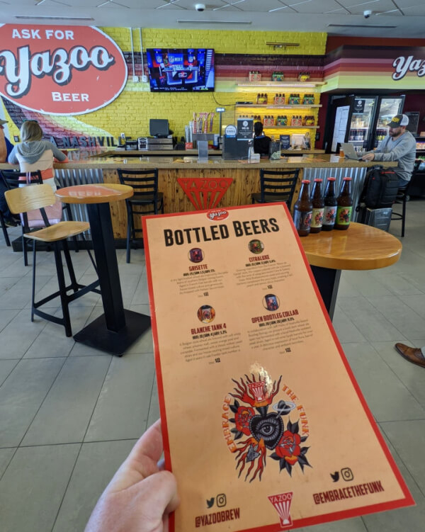 Yazoo Brewing Company at the Nashville Airport