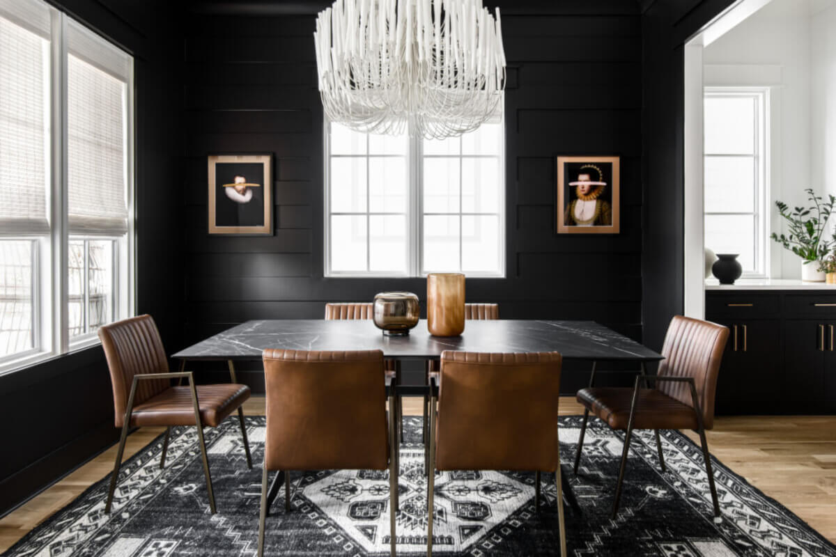 Interior Design Trend We Love: Moody Black Color Drenching